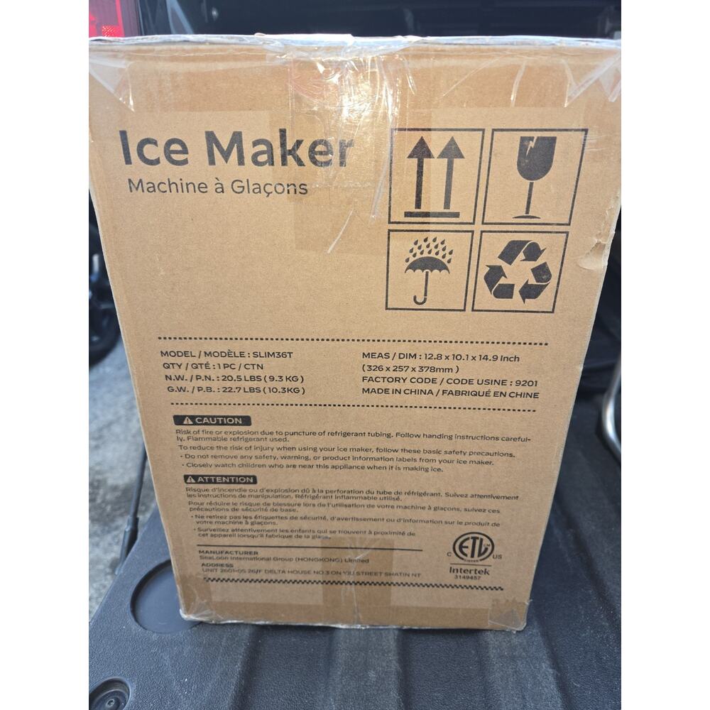 The Slim36T icemaker is a compact countertop nugget (pebble) ice maker - Picture 4 of 4